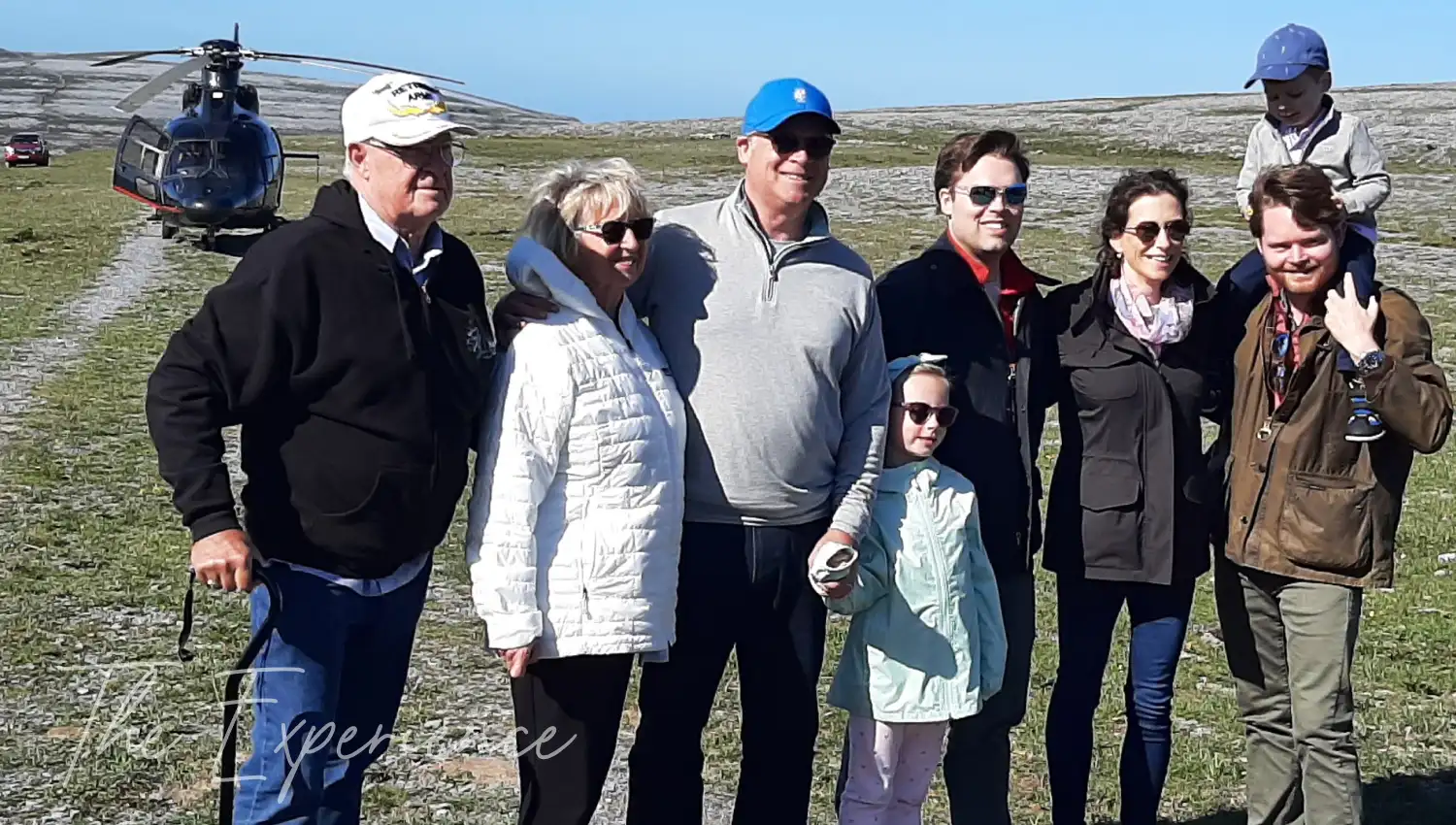 Group photo at the top of the Burren